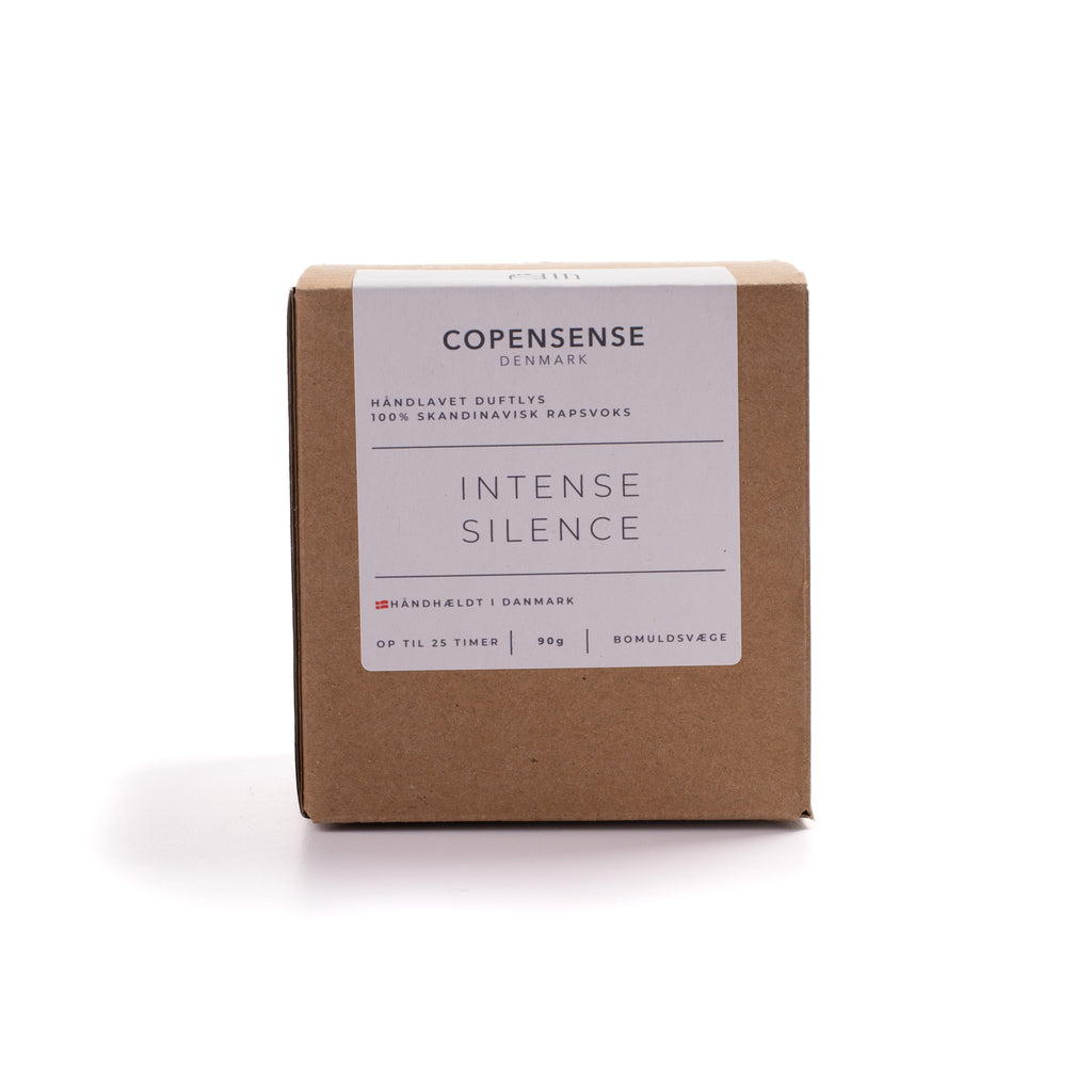Copensesense 'Intense Silence' product packaging on a white background