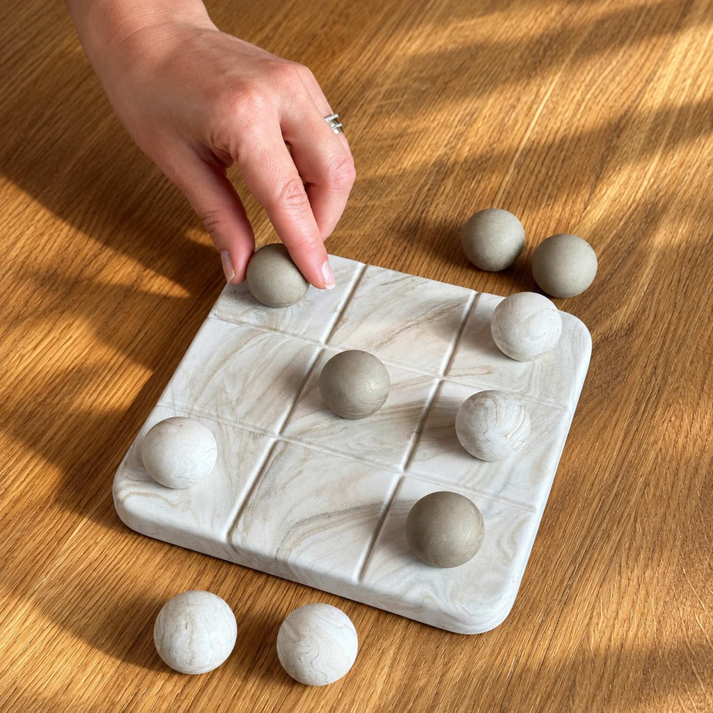 Tic Tac Toe - Handmade Decorative Game