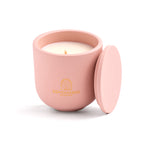 Pure Whisper scented candle in a Pale Pink jar, hand-poured in Denmark