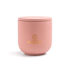 Pure Whisper scented candle in a solid Dusty Rose jar, hand-poured in Denmark