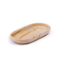 Handmade marbled tray in Shades of Marbled Sand: Chapter 2.8 from Denmark. Minimalist Danish decor on white background.