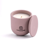 Pure Whisper scented candle in a Muted Purple jar, hand-poured in Denmark