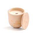 Unscented candle in a Shades of Rose Clay jar, hand-poured in Denmark