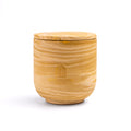 Unscented candle in a marbled Shades of Marbled Sand jar, hand-poured in Denmark