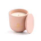 Pure Whisper scented candle in a Blush Pink jar, hand-poured in Denmark
