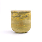 Unscented candle in a marbled Shades of Marbled Sage jar, hand-poured in Denmark