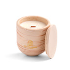 Unscented candle in a marbled Shades of Marbled Clay jar, hand-poured in Denmark