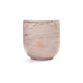 Unscented candle in a marbled Shades of Marbled Clay jar, hand-poured in Denmark
