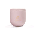 Unscented candle in a marbled Shades of Marbled Clay jar, hand-poured in Denmark