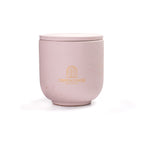 Unscented candle in a marbled Shades of Marbled Clay jar, hand-poured in Denmark