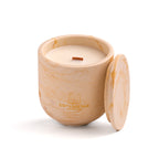 Unscented candle in a Shades of Rose Clay jar, hand-poured in Denmark