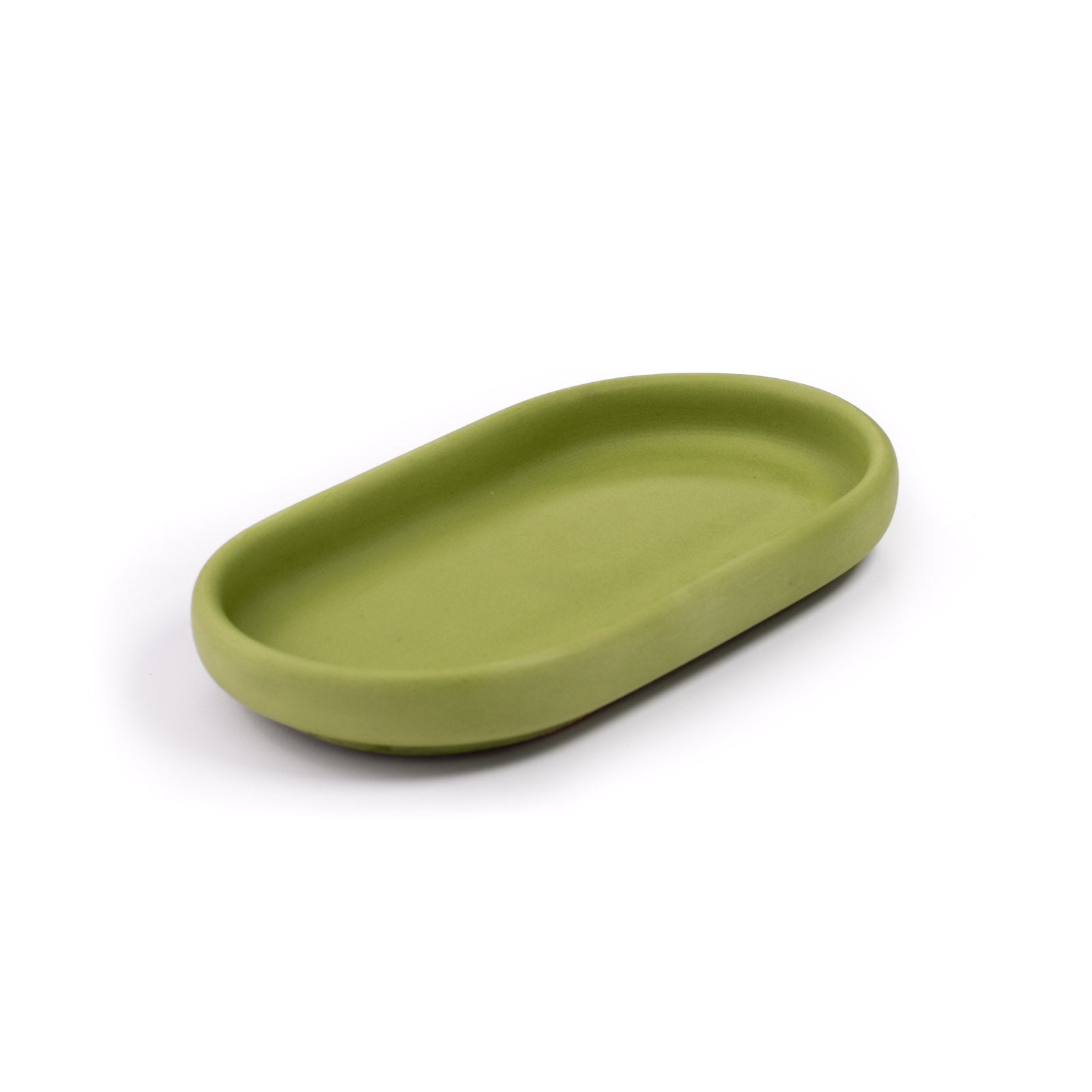 Handmade marbled tray in Shades of Marbled Moss: Chapter 3.5 from Denmark. Minimalist Danish decor on white background.