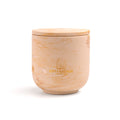 Unscented candle in a marbled Shades of Marbled Clay jar, hand-poured in Denmark