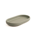 Handmade tray in Sage Green from Denmark. Minimalist Danish decor on white background.